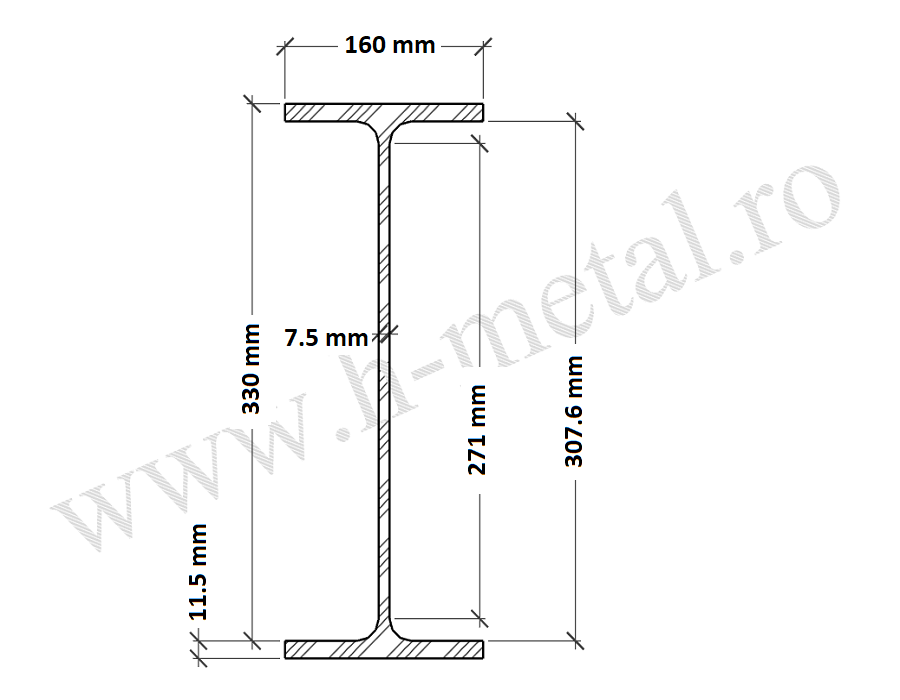 Profil IPE 330 mm | H Metal